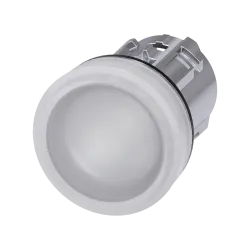 Siemens 3SU1051-6AA60-0AA0, Sirius ACT, Parlak Metal, Beyaz, Sinyal Lambası Kafası, 22mm