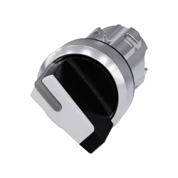 Siemens 3SU1052-2BF60-0AA0, Sirius ACT, Parlak Metal, Siyah, Işıklandırılabilir Mandal Buton Kafası, 0-1 Konumlu, 22mm
