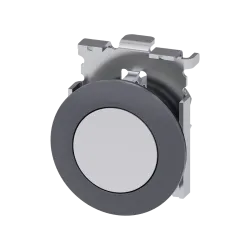 Siemens 3SU1060-0JB60-0AA0, Sirius ACT, Mat Metal, Beyaz, Yaylı Buton Kafası, 30mm