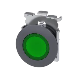 Siemens 3SU1061-0JD40-0AA0, Sirius ACT, Mat Metal, Yeşil, Sinyal Lambası Kafası, 30mm