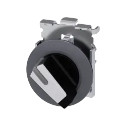 Siemens 3SU1062-2DF60-0AA0, Sirius ACT, Mat Metal, Beyaz, Mandal Buton Kafası, 0-1 Konumlu, 30mm