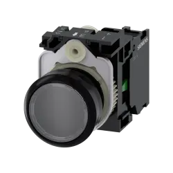 Siemens 3SU1100-0AB70-1BA0, Sirius ACT, Plastik, Renksiz, Yaylı Buton, 1NA, 22mm