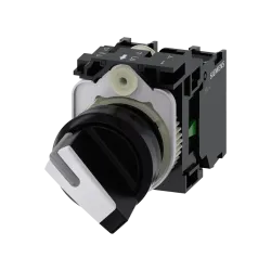 Siemens 3SU1100-2BF60-1MA0, Sirius ACT, Plastik, Siyah, Mandal Buton, 0-1 Konumlu, 1NA+1NK, 22mm