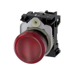 Siemens 3SU1102-6AA20-1AA0, Sirius ACT, Plastik, Kırmızı, Sinyal Lambası, 24 Volt AC/DC, 22mm