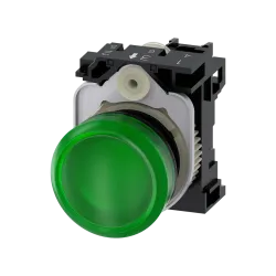 Siemens 3SU1102-6AA40-1AA0, Sirius ACT, Plastik, Yeşil, Sinyal Lambası, 24 Volt AC/DC, 22mm