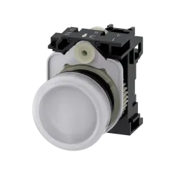 Siemens 3SU1102-6AA60-1AA0, Sirius ACT, Plastik, Beyaz, Sinyal Lambası, 24 Volt AC/DC, 22mm