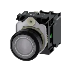 Siemens 3SU1106-0AB70-1BA0, Sirius ACT, Plastik, Renksiz, Işıklı Yaylı Buton, 230 Volt AC, 1NA, 22mm