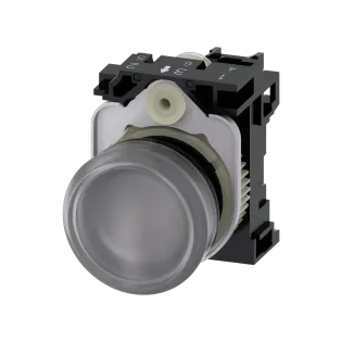 Siemens 3SU1106-6AA70-1AA0, Sirius ACT, Plastik, Renksiz, Sinyal Lambası, 230 Volt AC, 22mm