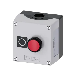 Siemens 3SU1801-0AC00-2AB1, Sirius ACT, Plastik Etanj, Kutulu Kırmızı Buton, 1NK