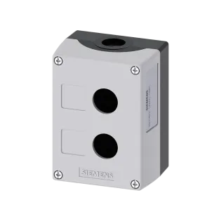 Siemens 3SU1802-0AA00-0AB1, Sirius ACT, Plastik, 2 Adet 22mm Buton İçin Boş Buton Kutusu