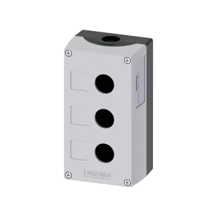 Siemens 3SU1803-0AA00-0AB1, Sirius ACT, Plastik, 3 Adet 22mm Buton İçin Boş Buton Kutusu