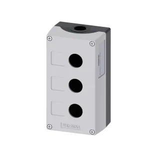 Siemens 3SU1853-0AA00-0AB1, Sirius ACT, Metal, 3 Adet 22mm Buton İçin Boş Buton Kutusu