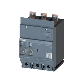 Siemens 3VA9113-0RL20, Sentron 3VA, 3VA1 160 Amper 3 Kutuplu Kompakt Şalterler için RCD520 Toprak Kaçağı Koruma Modülü, 30mA-5A, Tip A