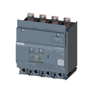 Siemens 3VA9114-0RL20, Sentron 3VA, 3VA1 160 Amper 4 Kutuplu Kompakt Şalterler için RCD520 Toprak Kaçağı Koruma Modülü, 30mA-5A, Tip A