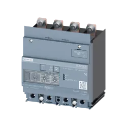 Siemens 3VA9114-0RL21, Sentron 3VA, 3VA1 160 Amper 4 Kutuplu Kompakt Şalterler için RCD520B+ Toprak Kaçağı Koruma Modülü, Tip B 30mA-5A, Tip B+ 30mA-300mA