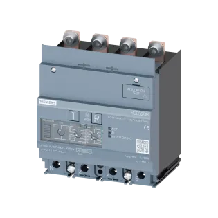 Siemens 3VA9114-0RL21, Sentron 3VA, 3VA1 160 Amper 4 Kutuplu Kompakt Şalterler için RCD520B+ Toprak Kaçağı Koruma Modülü, Tip B 30mA-5A, Tip B+ 30mA-300mA