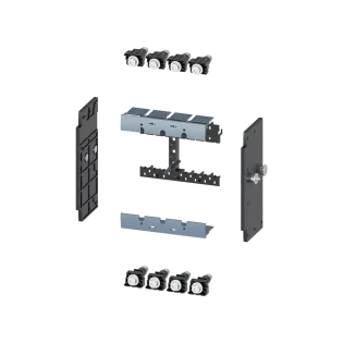 Siemens 3VA9124-0KD10, Sentron 3VA, 3VA20-3VA22 4 Kutuplu Kompakt Şalterler için Çekmeceli Şalter Bıçaklı Kontak Dönüşüm Kiti