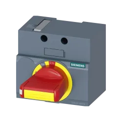 Siemens 3VA9157-0EK15, Sentron 3VA, 3VA11 Kompakt Şalterler için Doğrudan Kumanda Kolu Kiti, Sarı-Kırmızı, IP30