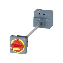 Siemens 3VA9157-0FK25, Sentron 3VA, 3VA11 Kompakt Şalterler için Uzatmalı Kumanda Kolu Kiti, Sarı-Kırmızı, IP30