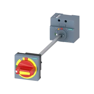 Siemens 3VA9157-0FK25, Sentron 3VA, 3VA11 Kompakt Şalterler için Uzatmalı Kumanda Kolu Kiti, Sarı-Kırmızı, IP30