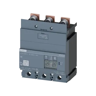 Siemens 3VA9213-0RL20, Sentron 3VA, 3VA1 250 Amper 3 Kutuplu Kompakt Şalterler için RCD520 Toprak Kaçağı Koruma Modülü, 30mA-5A, Tip A