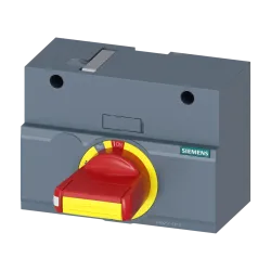 Siemens 3VA9257-0EK15, Sentron 3VA, 3VA12 Kompakt Şalterler için Doğrudan Kumanda Kolu Kiti, Sarı-Kırmızı, IP30