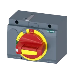 Siemens 3VA9267-0EK15, Sentron 3VA, 3VA21-3VA22 Kompakt Şalterler için Doğrudan Kumanda Kolu Kiti, Sarı-Kırmızı, IP30