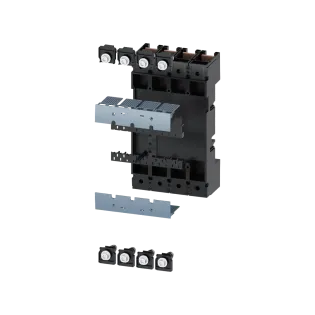Siemens 3VA9324-0KP00, Sentron 3VA, 3VA13-3VA14 ve 3VA23-3VA24 4 Kutuplu Kompakt Şalterler için Soketli Şalter Dönüşüm Komple Kiti