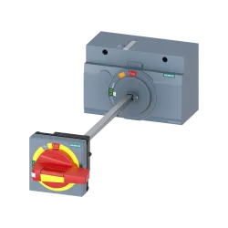 Siemens 3VA9467-0FK25, Sentron 3VA, 3VA13-3VA14 ve 3VA23-3VA24 Kompakt Şalterler için Uzatmalı Kumanda Kolu Kiti, Sarı-Kırmızı, IP30