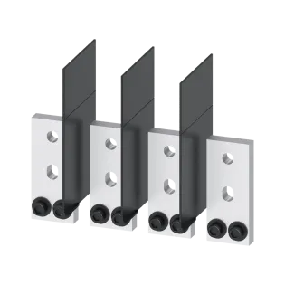 Siemens 3VA9604-0QB00, Sentron 3VA, 3VA15 ve 3VA25 4 Kutuplu Kompakt Şalterler için Bara Bağlantı Parçası Seti, 4 Bara ve 3 Faz Ayırıcı Plaka