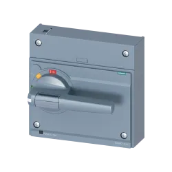 Siemens 3VA9687-0EK11, Sentron 3VA, 3VA15-3VA26 Kompakt Şalterler için Doğrudan Kumanda Kolu Kiti, Gri, IP30