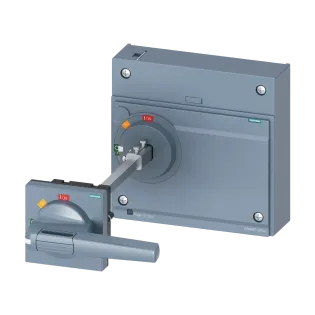 Siemens 3VA9687-0FK21, Sentron 3VA, 3VA15-3VA26 Kompakt Şalterler için Uzatmalı Kumanda Kolu Kiti, Gri, IP30