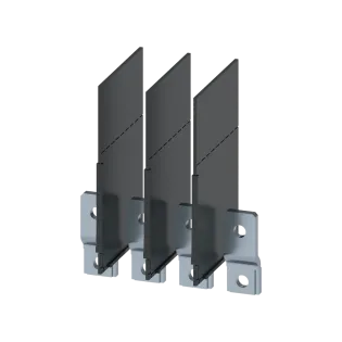 Siemens 3VM9154-0QB00, Sentron 3VM, 3VM10-3VM11 4 Kutuplu Sabit Kompakt Şalterler için Önden Bara Bağlantı Parçası