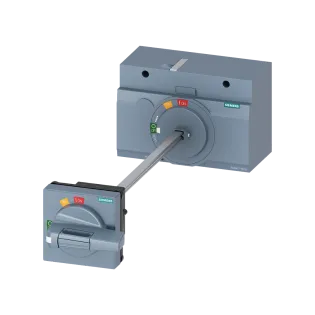Siemens 3VM9417-0FK21, Sentron 3VM, 3VM13-3VM14 Kompakt Şalterler için Uzatmalı Kumanda Kolu Kiti, 300mm Mil Uzunluğu, 75x75mm Kol ve Montaj Plakası, IP65