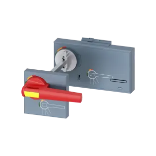 Siemens 3VW9727-0FK25, Sentron 3VA27, Mandallı Kompakt Şalterler için Uzatmalı Kumanda Kolu Kiti, Sarı-Kırmızı