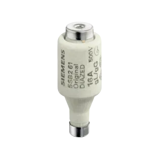 Siemens 5SB231, Sentron Diazed, 6 Amper, Kartuş Sigorta, DII, E27, gG Tip, 500 Volt AC