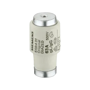 Siemens 5SB4211, Sentron Diazed, 50 Amper, Kartuş Sigorta, DIII, E33, gG Tip, 500 Volt AC