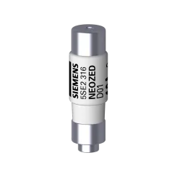 Siemens 5SE2316, Sentron Neozed, 16 Amper, Kartuş Sigorta, D01, gG Tip, 400 Volt AC, 50 kA