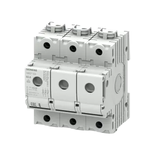 Siemens 5SG7133, Sentron Minized, 63 Amper, 3 Kutuplu, Kartuş Sigorta Yuvası, Neozed D02 Sigortalar için
