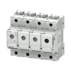 Siemens 5SG7163, Sentron Minized, 63 Amper, 3 Kutup+Nötr, Kartuş Sigorta Yuvası, Neozed D02 Sigortalar için