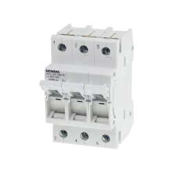 Siemens 5SG7631-0KK16, Sentron Minized, 16 Amper, 3 Kutuplu, Kartuş Sigorta Yuvası, Neozed D01 Sigortalar için