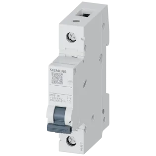 Siemens 5SL3106-6YA, 5SL Klasik, 6 Amper, 1 Kutuplu, B Tipi, Otomatik Sigorta, 4.5 kA, 1x6B