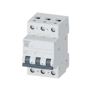 Siemens 5SL3306-7YA, 5SL Klasik, 6 Amper, 3 Kutuplu, C Tipi, Otomatik Sigorta, 4.5 kA, 3x6C