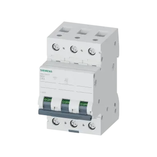Siemens 5SL4363-7, Sentron 5SL, 63 Amper, 3 Kutuplu, C Tipi, Otomatik Sigorta, 10 kA, 3x63C