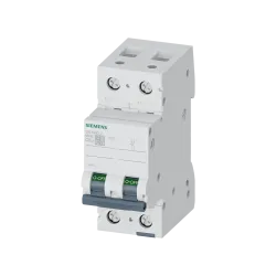 Siemens 5SL6263-7, Sentron 5SL, 63 Amper, 2 Kutuplu, C Tipi, Otomatik Sigorta, 6 kA, 2x63C