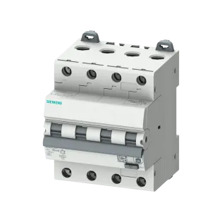 Siemens 5SU1346-6FP06, Sentron 5SU, 6 Amper, 30mA, A Tip, Kaçak Akım Korumalı Otomatik Sigorta, 6 kA, 4x6B