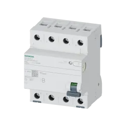 Siemens 5SV3344-4, Sentron Siquence, 40 Amper, 30mA, B Tip, Kaçak Akım Koruma Rölesi, 4 Kutuplu (3 Faz+Nötr)