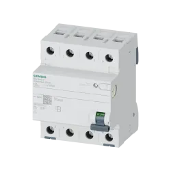 Siemens 5SV3346-4, Sentron Siquence, 63 Amper, 30mA, B Tip, Kaçak Akım Koruma Rölesi, 4 Kutuplu (3 Faz+Nötr)