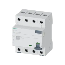 Siemens 5SV3346-6, Sentron 5SV3, 63 Amper, 30mA, A Tip, Kaçak Akım Koruma Rölesi, 4 Kutuplu (3 Faz+Nötr)
