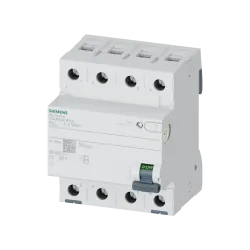 Siemens 5SV3347-4, Sentron Siquence, 80 Amper, 30mA, B Tip, Kaçak Akım Koruma Rölesi, 4 Kutuplu (3 Faz+Nötr)